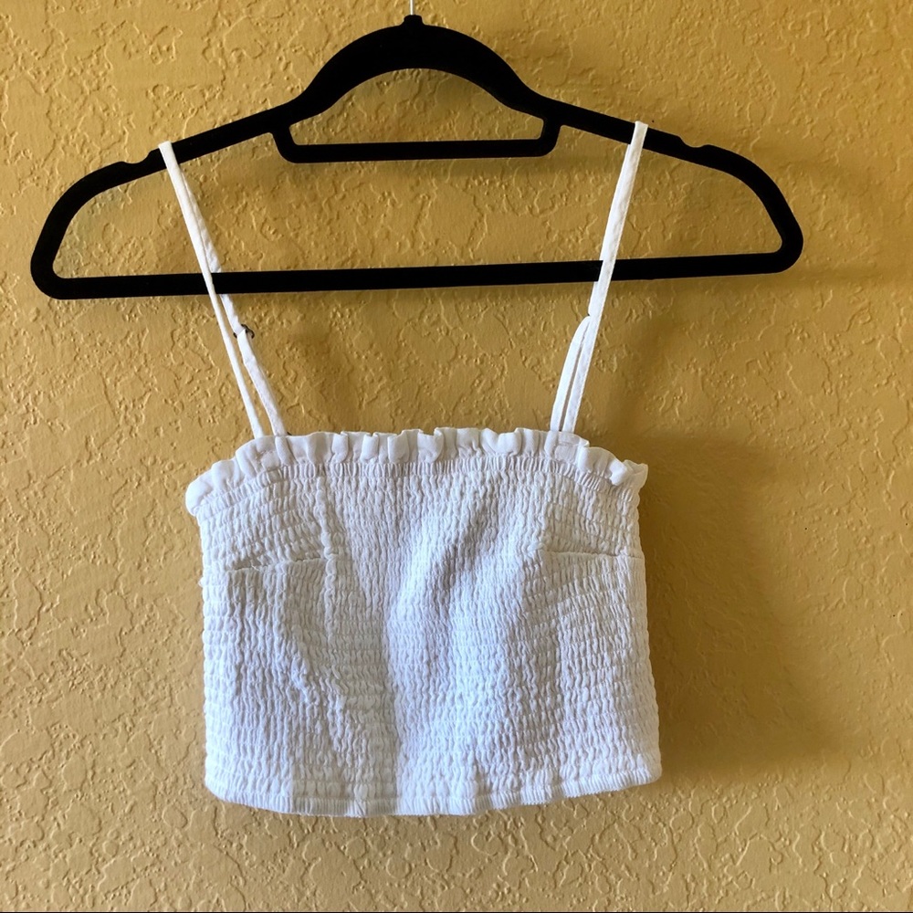 Smocked Cropped Tank Top!